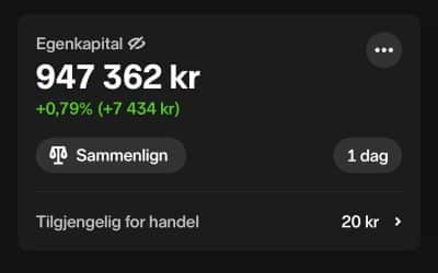 Den første millionen i gevinst